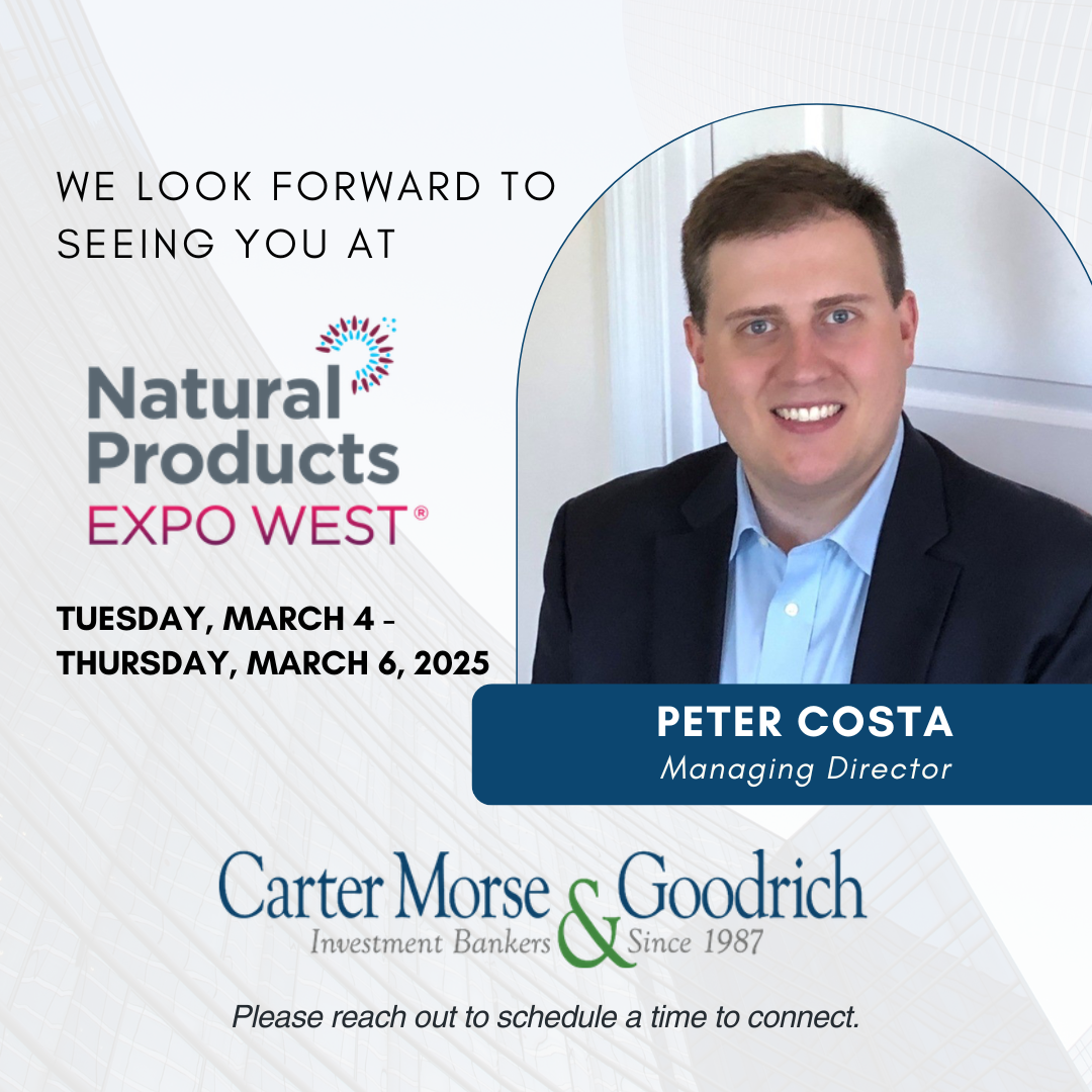 CMG To Attend Natural Products Expo West - Carter Morse & Goodrich